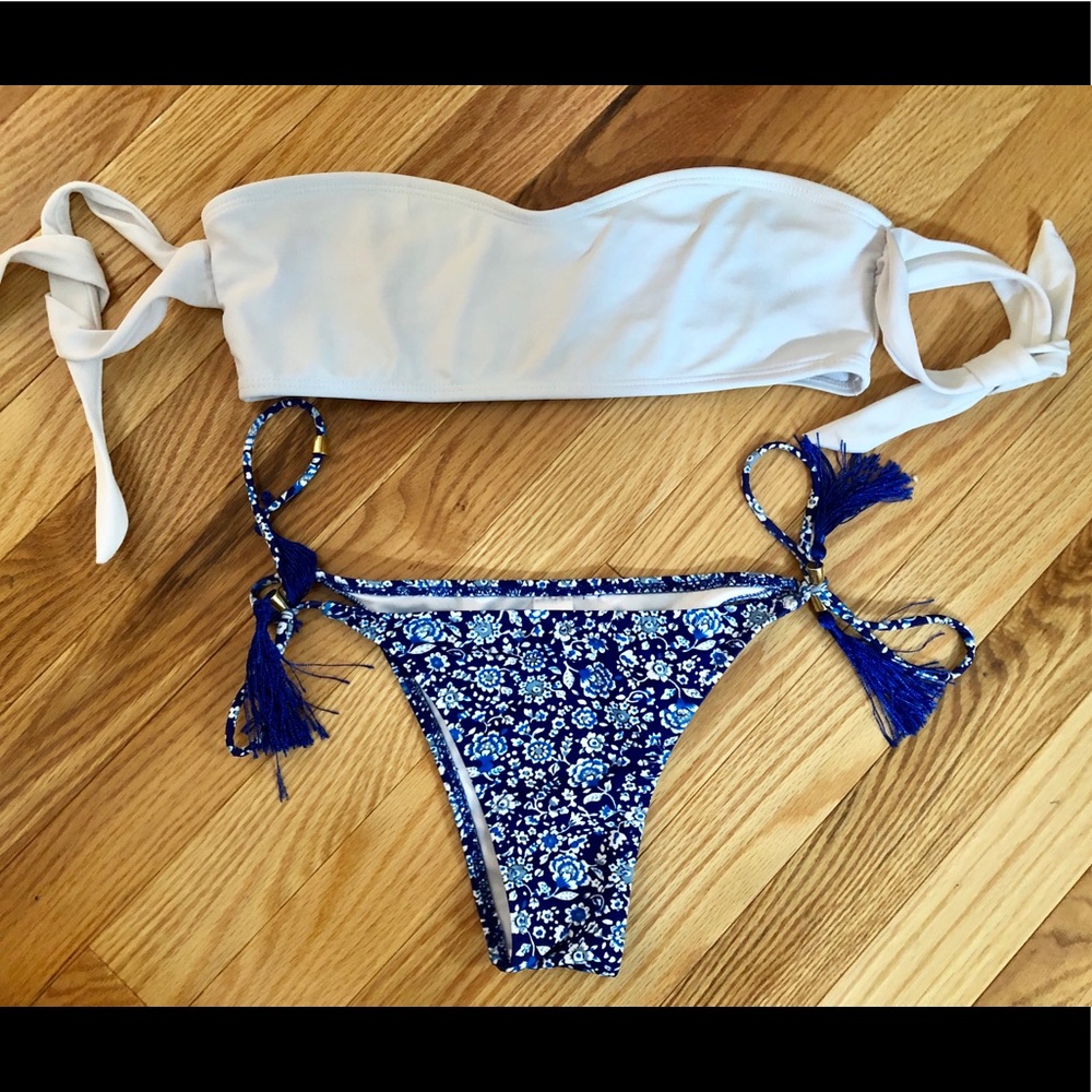 Zaful floral cheeky bikini bottoms